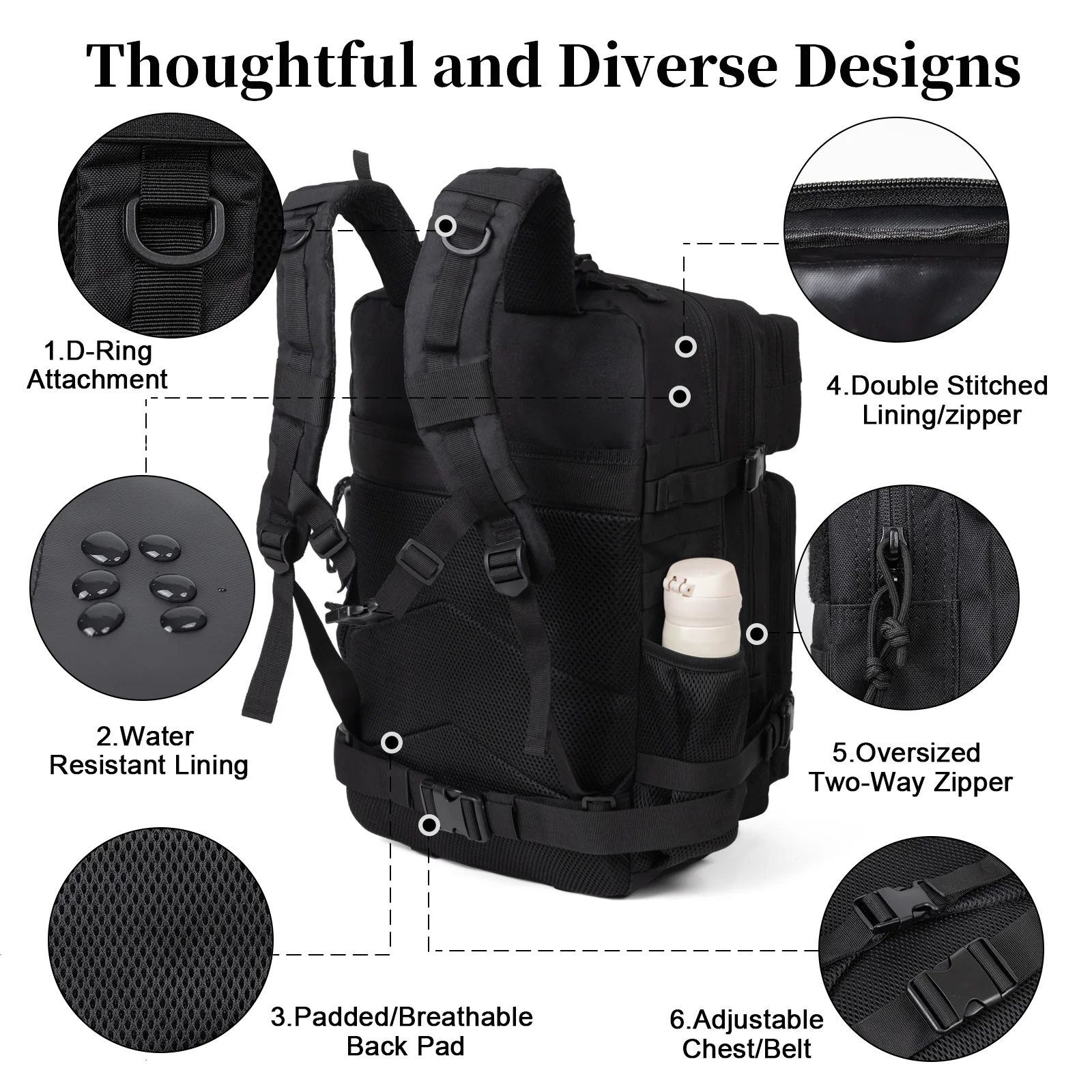 60L Ordu Askeri Taktik Sırt Ça - Urban Backpack Tactical incelemesi ve fiyatı